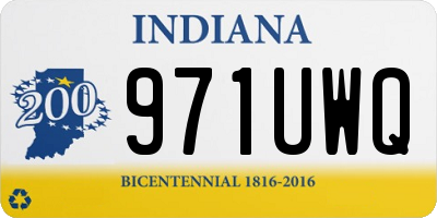 IN license plate 971UWQ