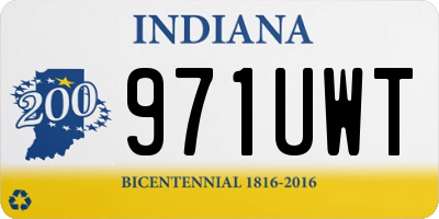 IN license plate 971UWT