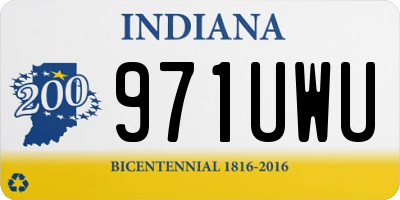 IN license plate 971UWU