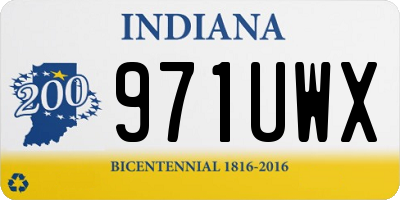 IN license plate 971UWX