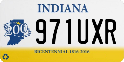 IN license plate 971UXR