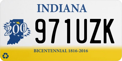 IN license plate 971UZK
