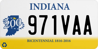 IN license plate 971VAA