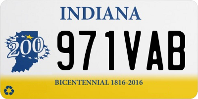 IN license plate 971VAB