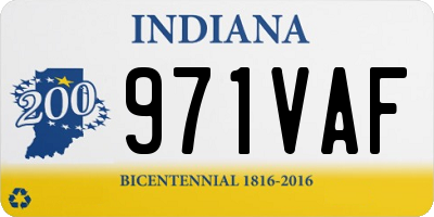 IN license plate 971VAF