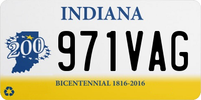 IN license plate 971VAG