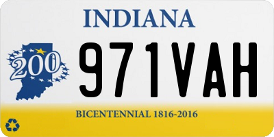 IN license plate 971VAH
