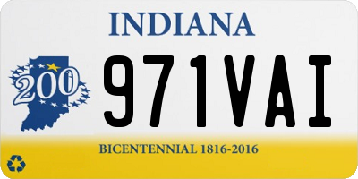 IN license plate 971VAI