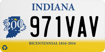 IN license plate 971VAV