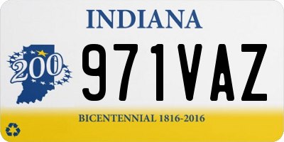 IN license plate 971VAZ