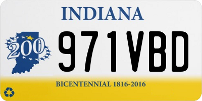 IN license plate 971VBD