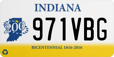IN license plate 971VBG