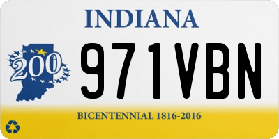 IN license plate 971VBN