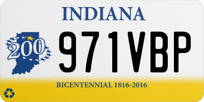 IN license plate 971VBP