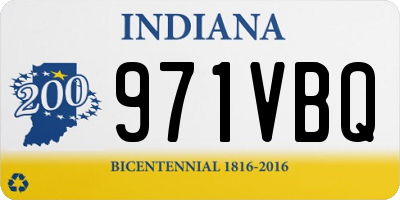 IN license plate 971VBQ