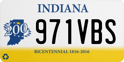 IN license plate 971VBS