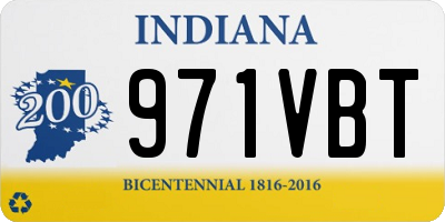 IN license plate 971VBT