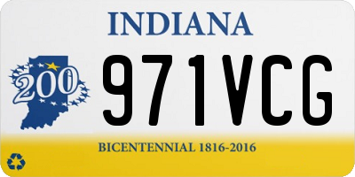 IN license plate 971VCG