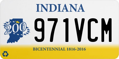 IN license plate 971VCM