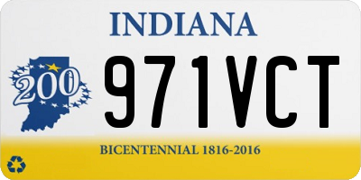IN license plate 971VCT