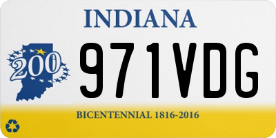 IN license plate 971VDG
