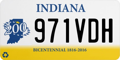 IN license plate 971VDH
