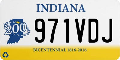 IN license plate 971VDJ