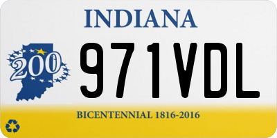 IN license plate 971VDL