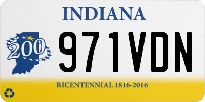IN license plate 971VDN