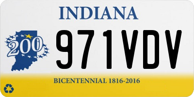 IN license plate 971VDV