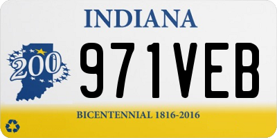 IN license plate 971VEB