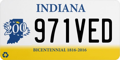IN license plate 971VED