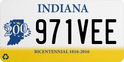 IN license plate 971VEE