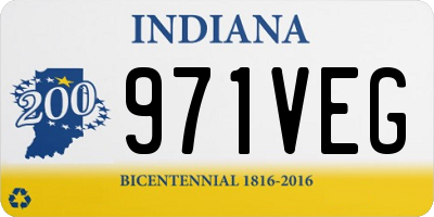 IN license plate 971VEG