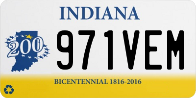IN license plate 971VEM