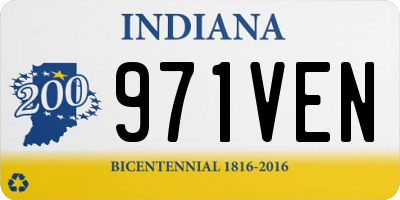 IN license plate 971VEN