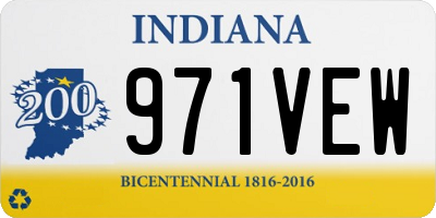 IN license plate 971VEW