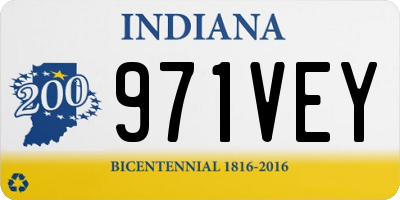 IN license plate 971VEY