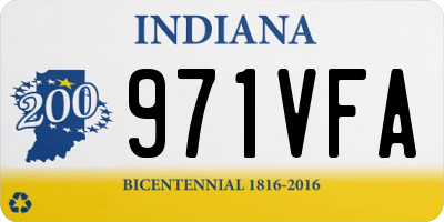 IN license plate 971VFA