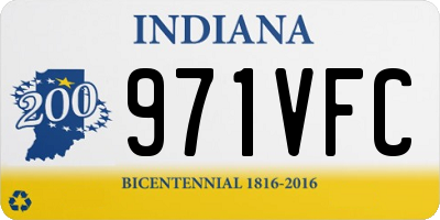 IN license plate 971VFC