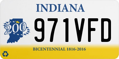 IN license plate 971VFD