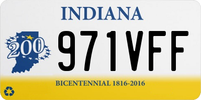 IN license plate 971VFF