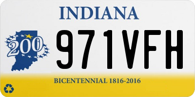IN license plate 971VFH