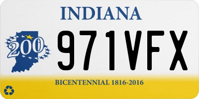 IN license plate 971VFX