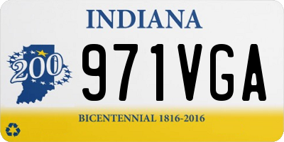 IN license plate 971VGA