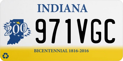 IN license plate 971VGC