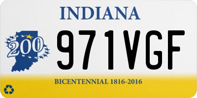 IN license plate 971VGF