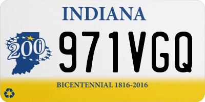 IN license plate 971VGQ