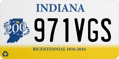 IN license plate 971VGS