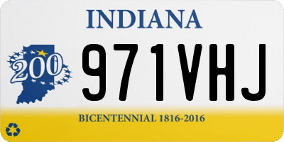 IN license plate 971VHJ